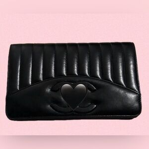 Black Quilted Leather Shoulder Bag